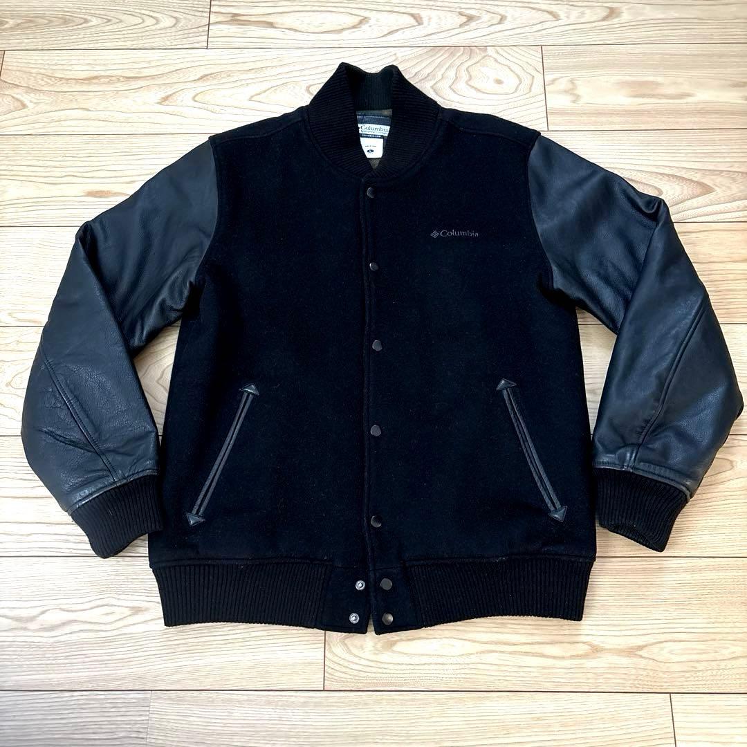 Columbiaコロンビア 本革 スタジャン ブラック
