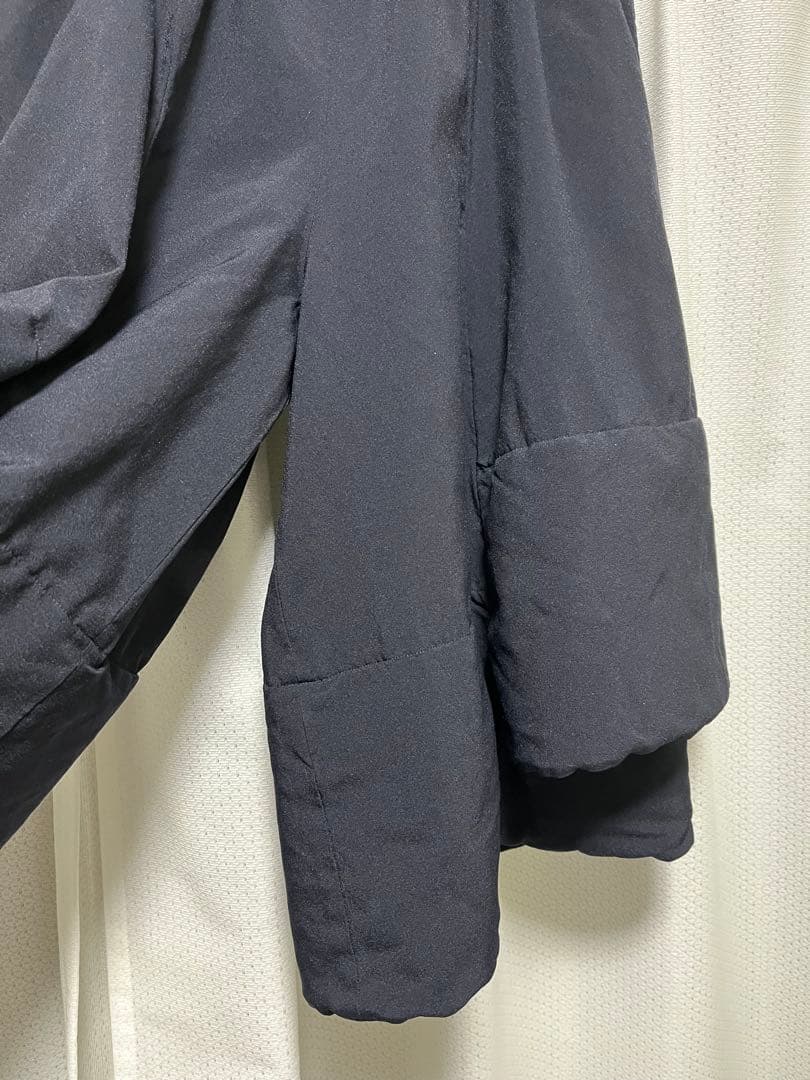 コムコム 縮絨スカートパンツ 濃紺