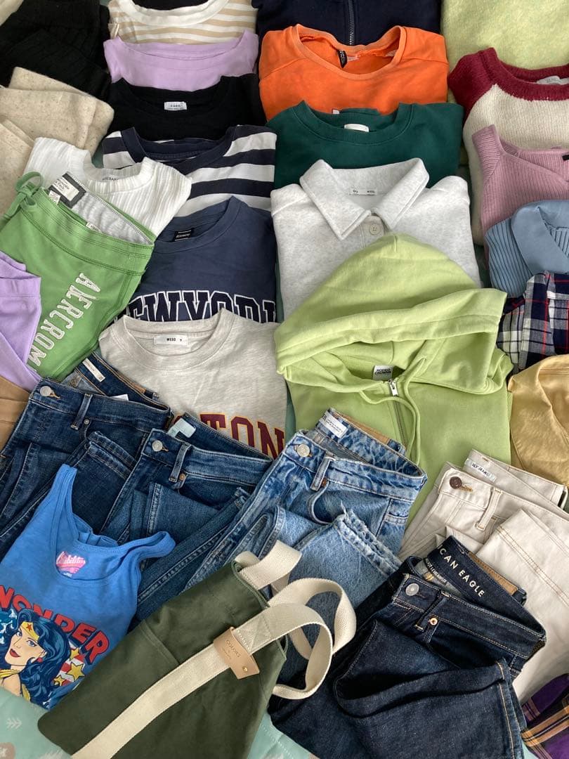 レディース服　まとめ売り☆トップス　パンツ　ジーンズ　ロングスカート☆Mサイズ