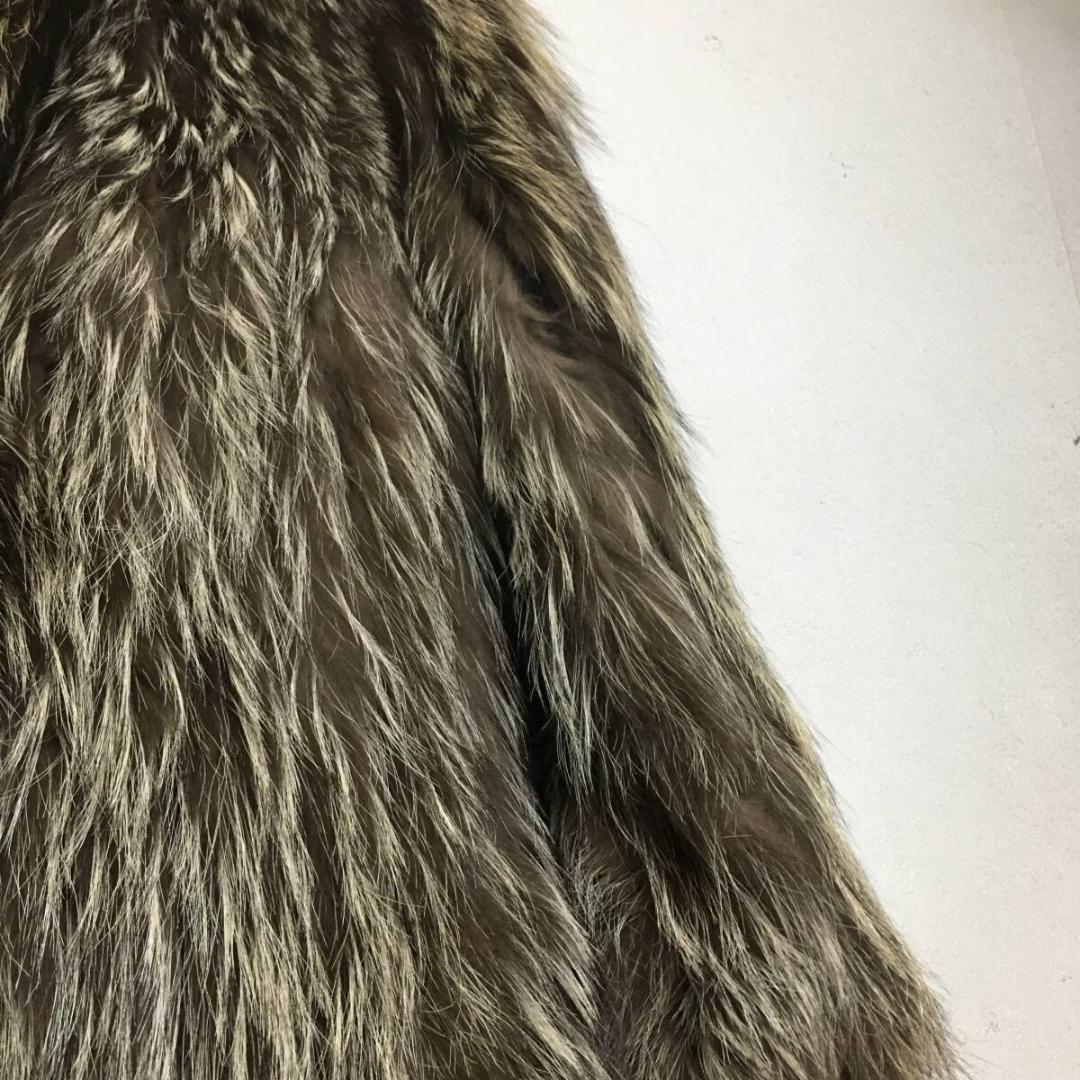 シルバーフォックス ファーコート ハーフコート リアルファー