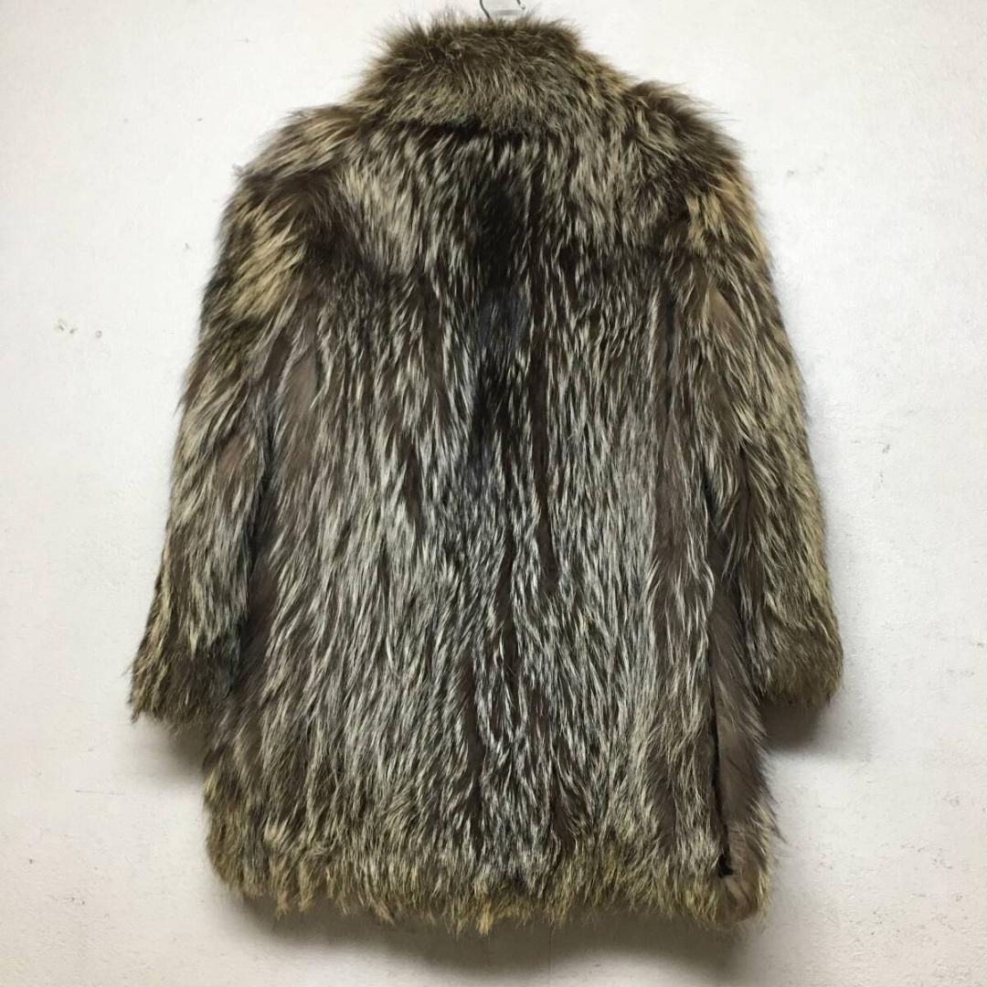 シルバーフォックス ファーコート ハーフコート リアルファー