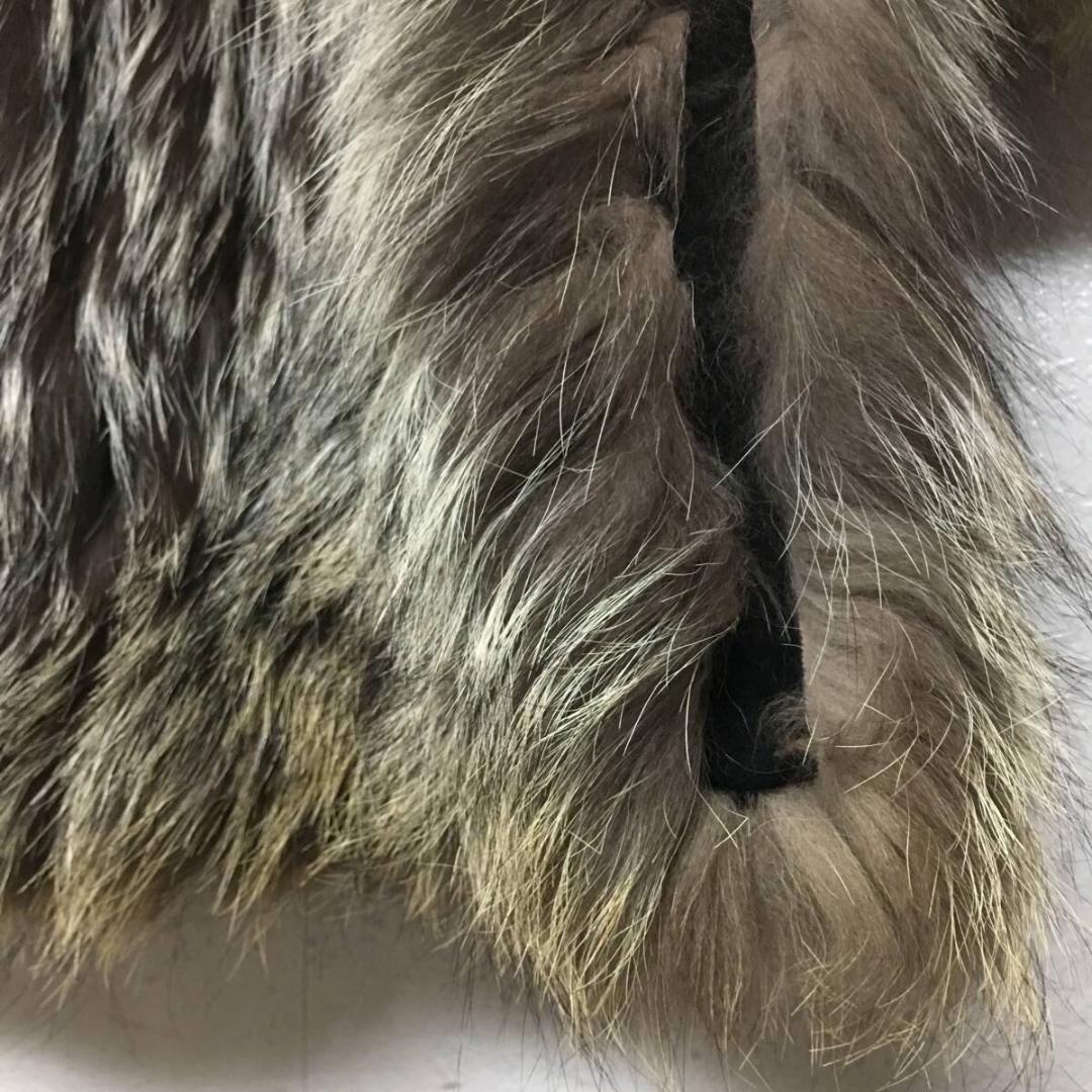 シルバーフォックス ファーコート ハーフコート リアルファー