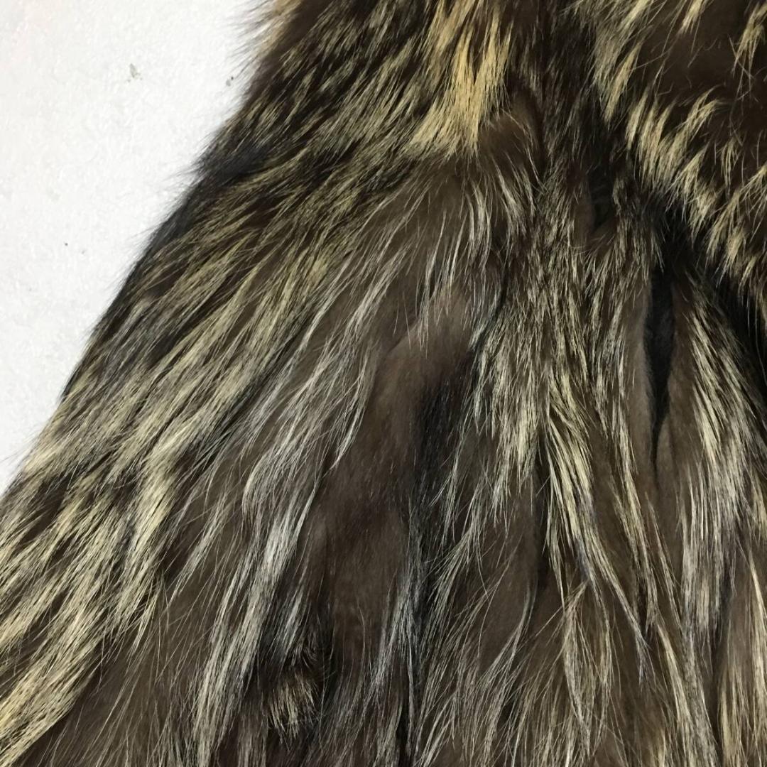 シルバーフォックス ファーコート ハーフコート リアルファー