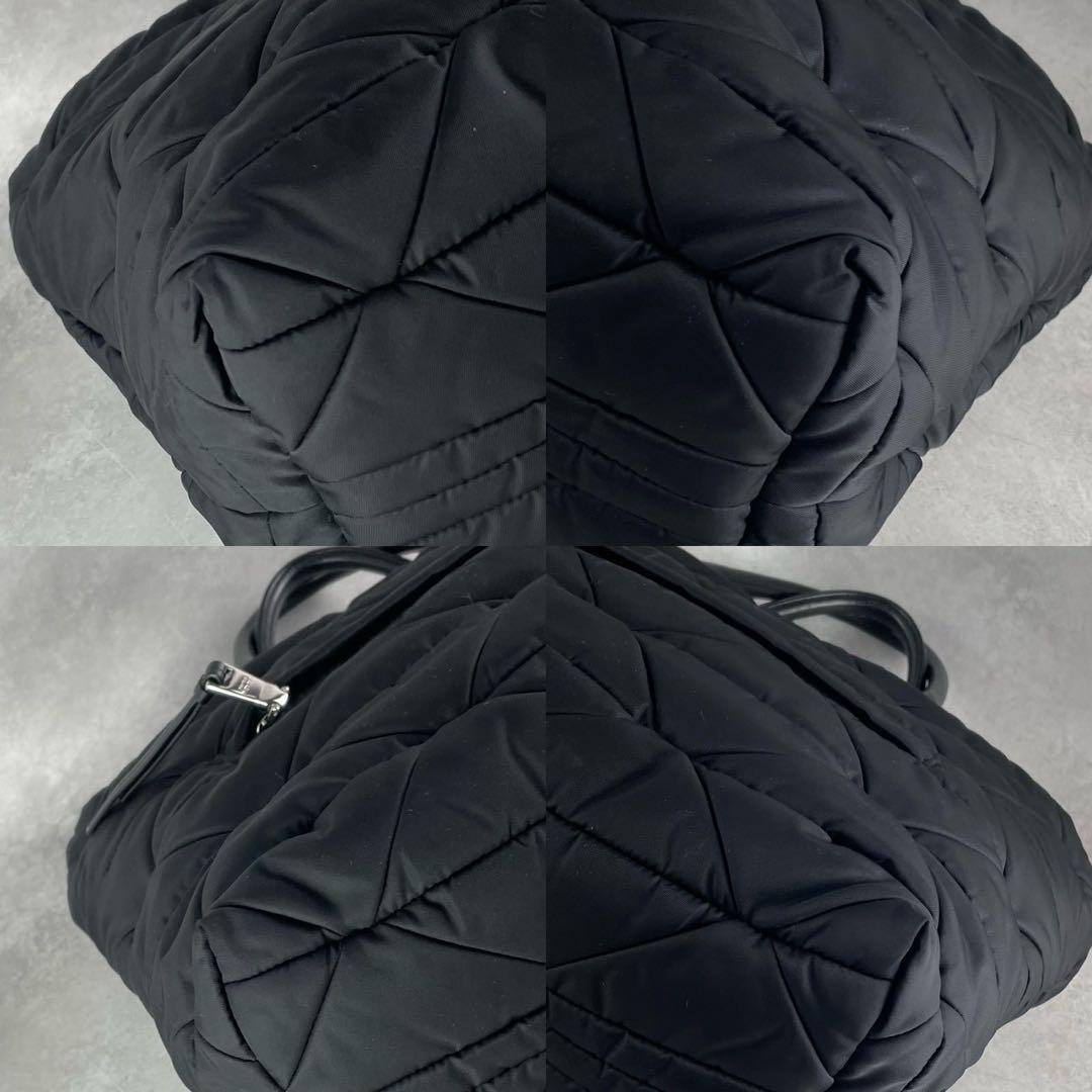 【未使用級】プラダ ハンドバッグ 2way 三角 Re-Nylon ブラック