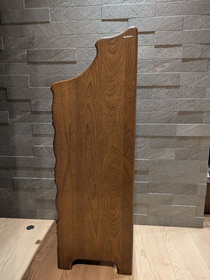 【karimoku】カリモク ガラス扉3段キャビネット 飾り棚 木製