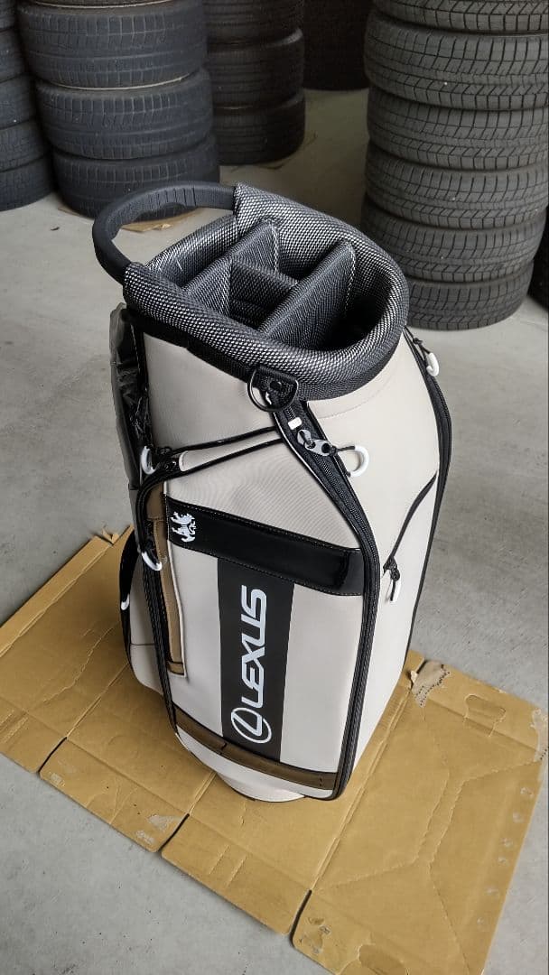LEXUS×Admiral キャディバッグ ホワイト・ブラック