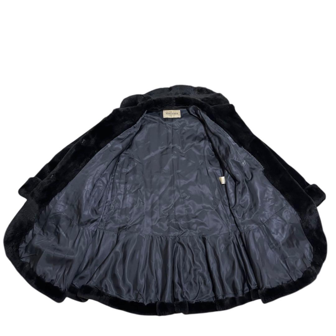 【美品】VISCARDI MINK FUR/シェアードミンク/ロングコート