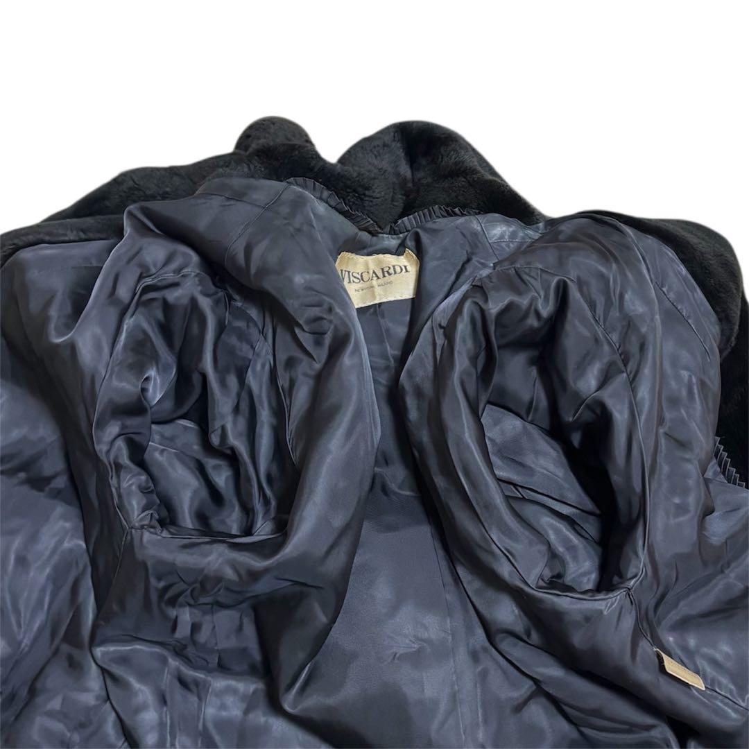 【美品】VISCARDI MINK FUR/シェアードミンク/ロングコート