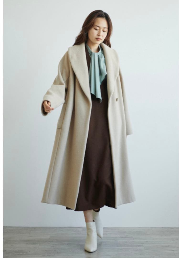 LOUNIE バックフレアコート