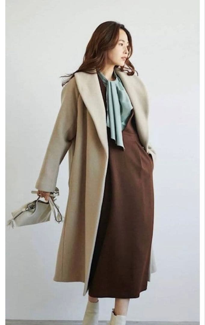 LOUNIE バックフレアコート