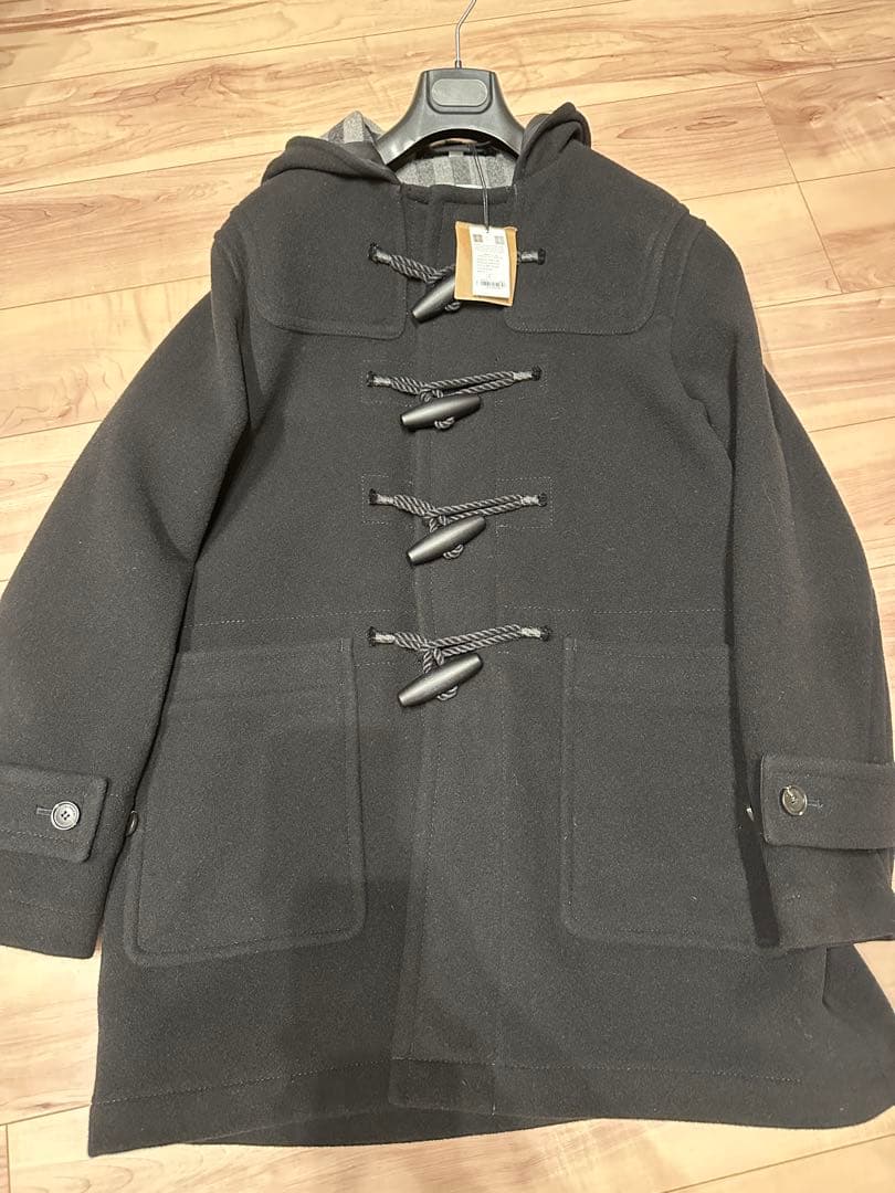 \"sora\"バーバリー　ウールダッフルコート チェック柄　新品