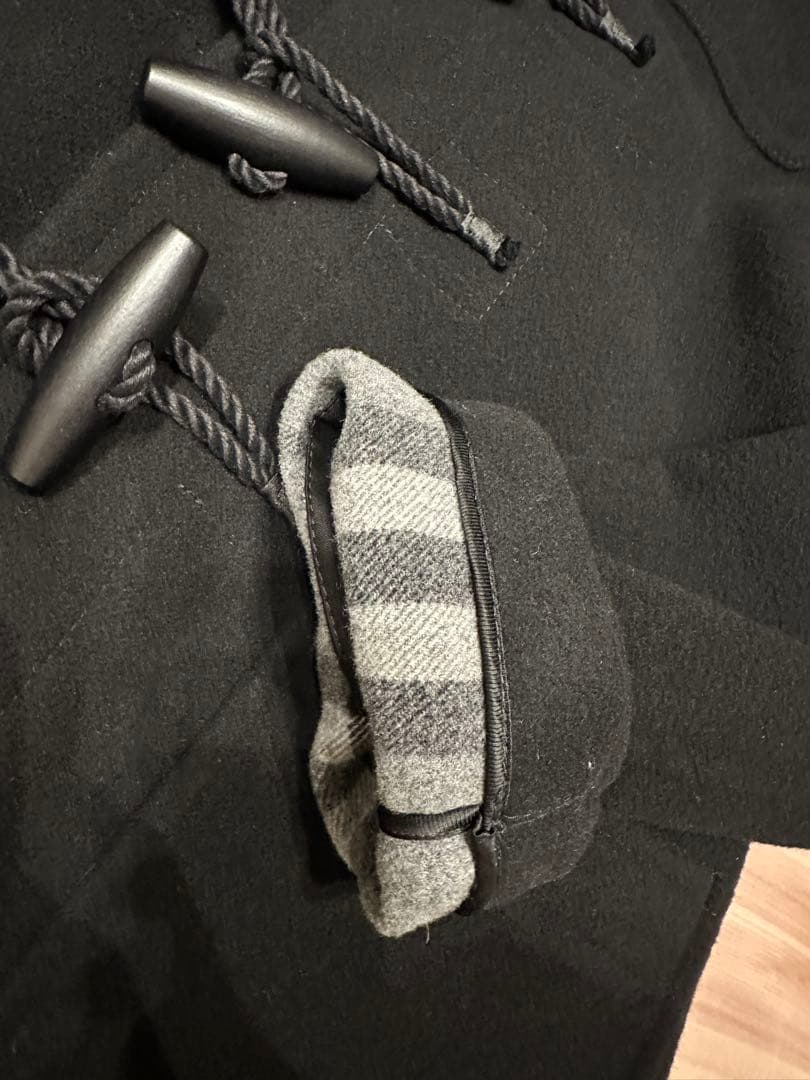 \"sora\"バーバリー　ウールダッフルコート チェック柄　新品