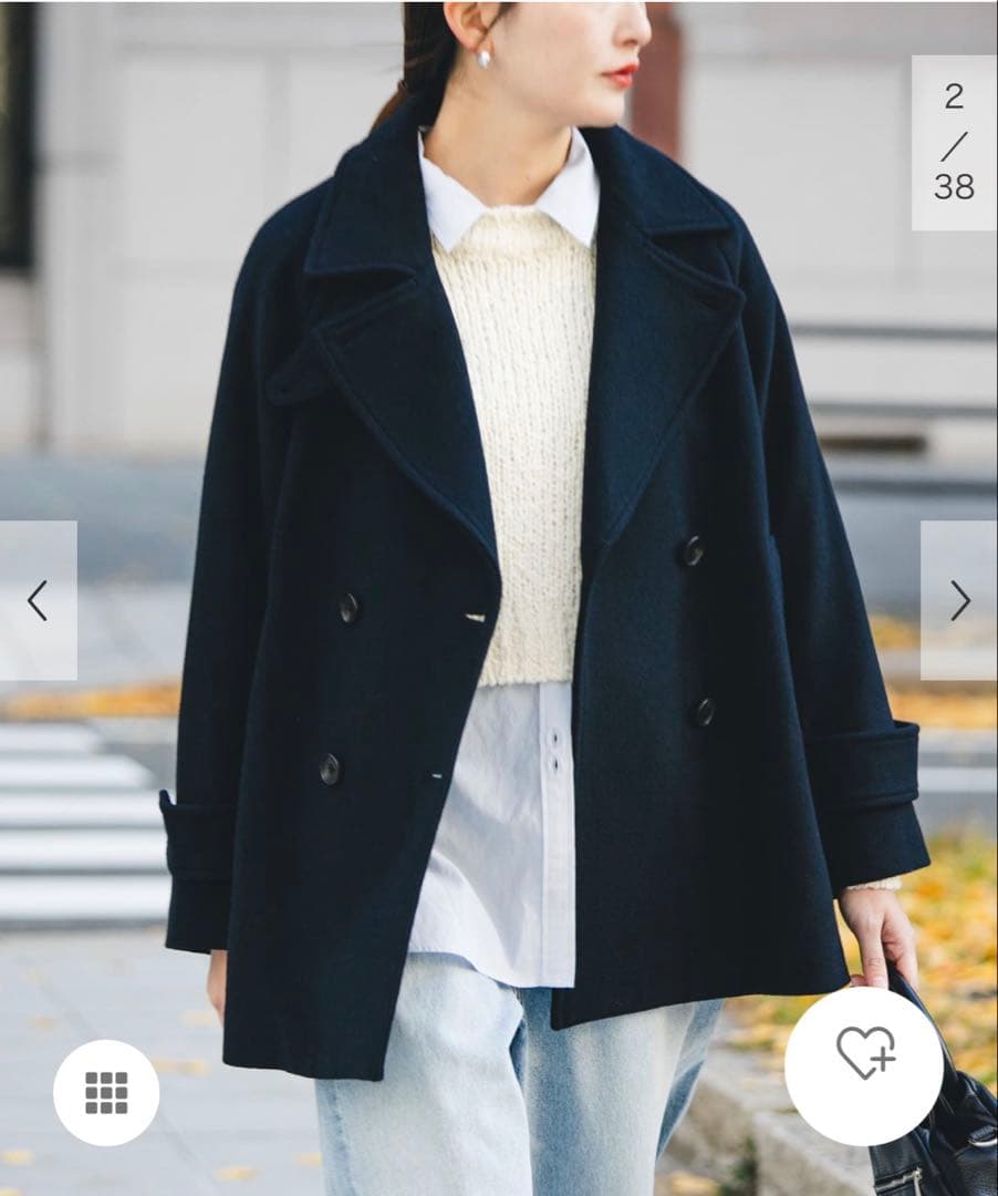 スーパー100メルトンPコート　URBAN RESEARCH