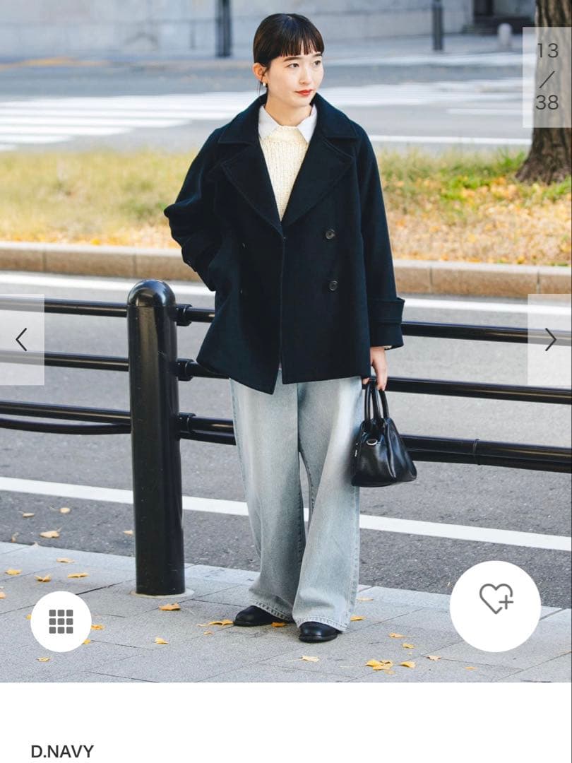 スーパー100メルトンPコート　URBAN RESEARCH