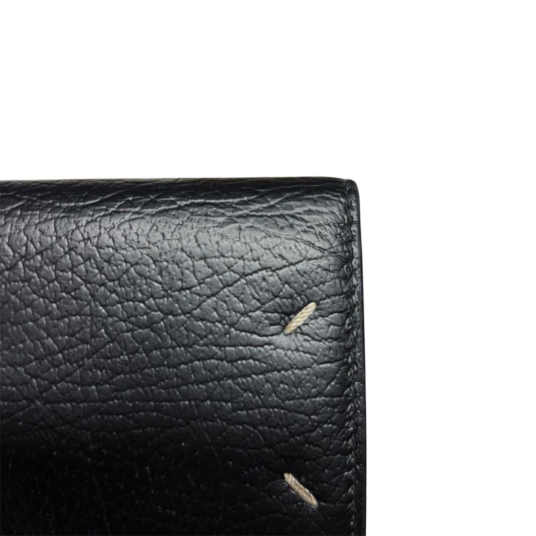 希少 メゾンマルジェラ 4ステッチ エンベロープ 三つ折り財布 コンパクトミニ