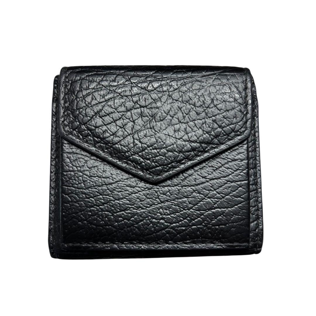 希少 メゾンマルジェラ 4ステッチ エンベロープ 三つ折り財布 コンパクトミニ