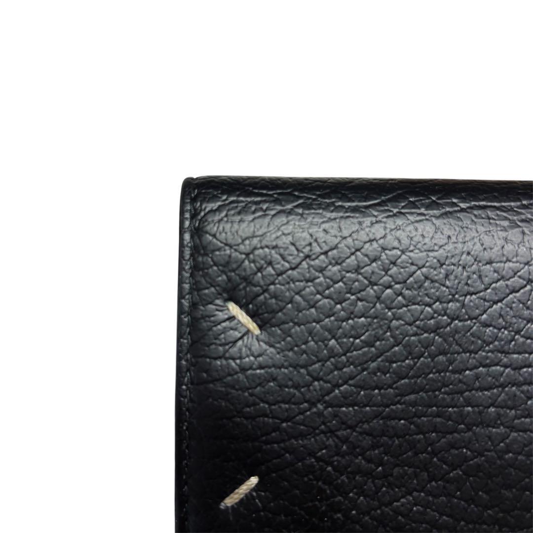 希少 メゾンマルジェラ 4ステッチ エンベロープ 三つ折り財布 コンパクトミニ