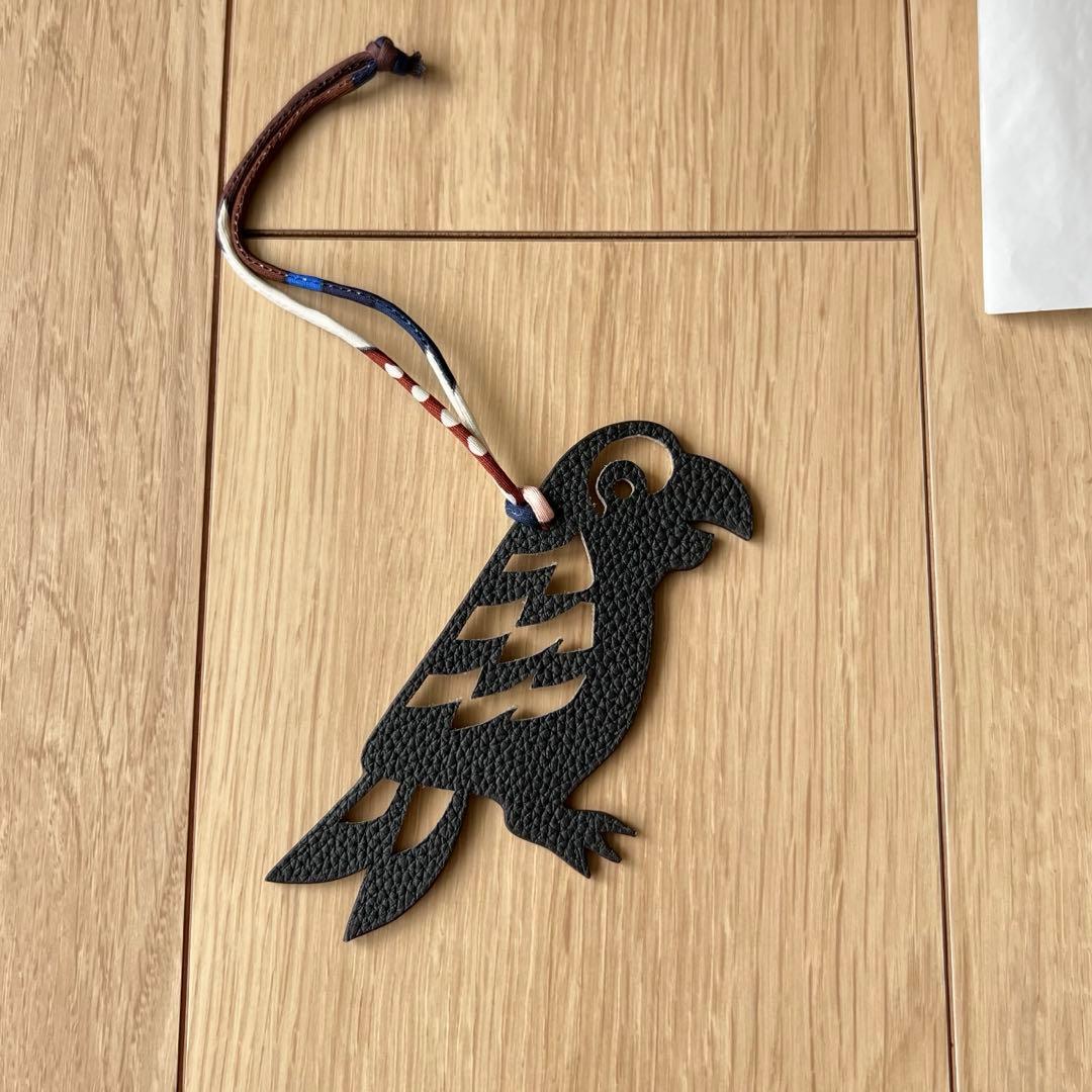 HERMESエルメス バッグチャーム プティアッシュ オウム 美品！