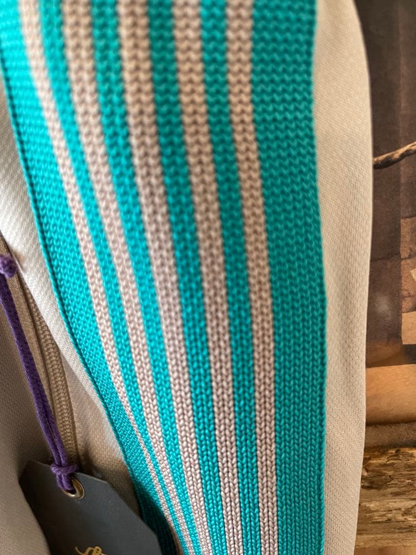 Needles トラックパンツ ベージュ/ターコイズ ナローサイズL