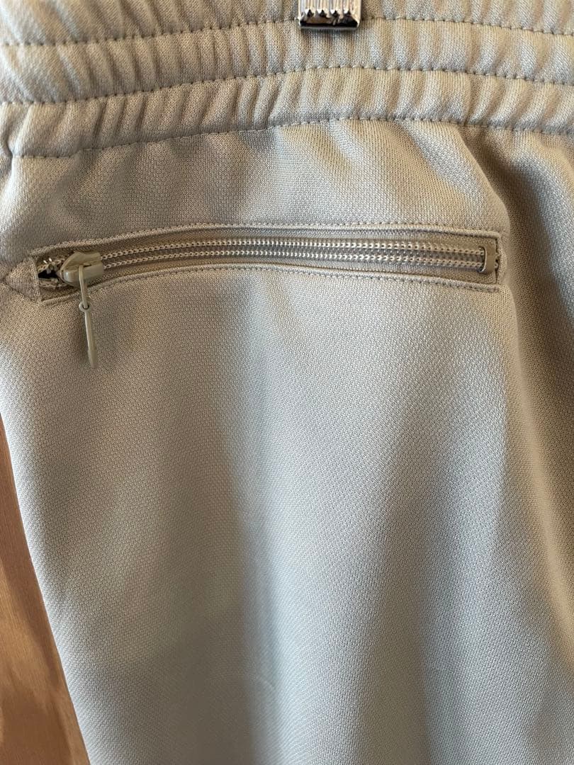 Needles トラックパンツ ベージュ/ターコイズ ナローサイズL