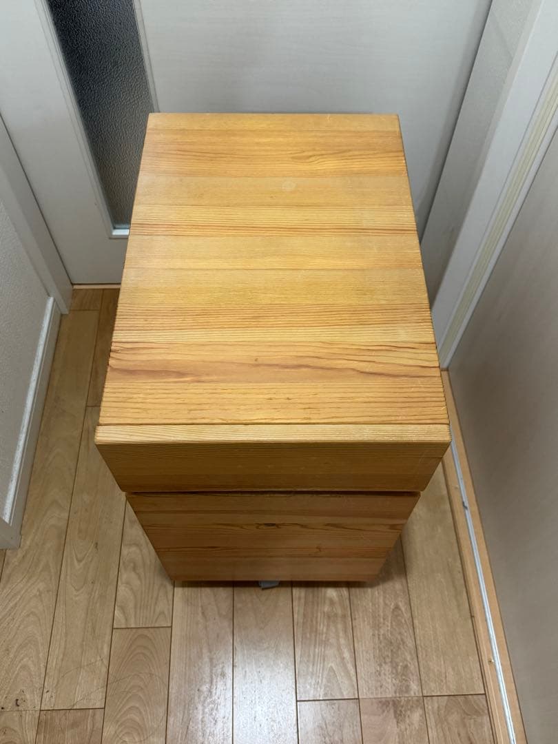 無印　デスクキャビネット　キャスター付