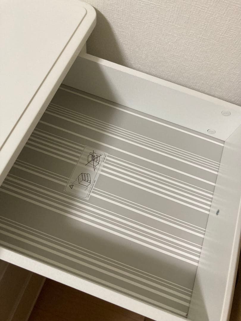 IKEA ティッセダール 3段チェスト ホワイト