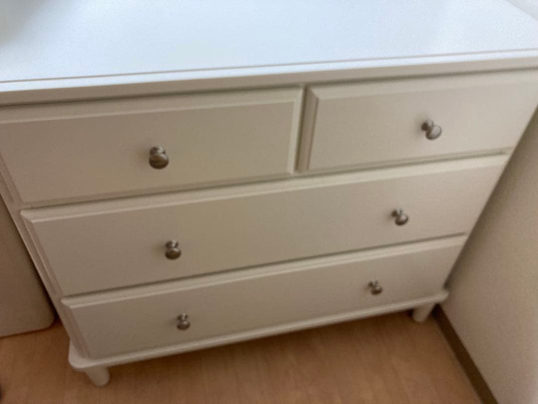 IKEA ティッセダール 3段チェスト ホワイト