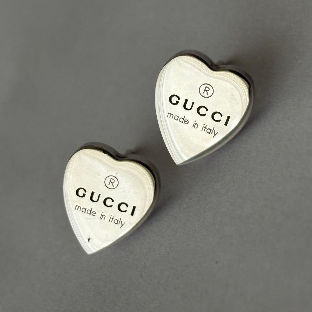 ♡GUCCIハートピアス♡GUCCIシルバーピアス 匿名配送 送料込み