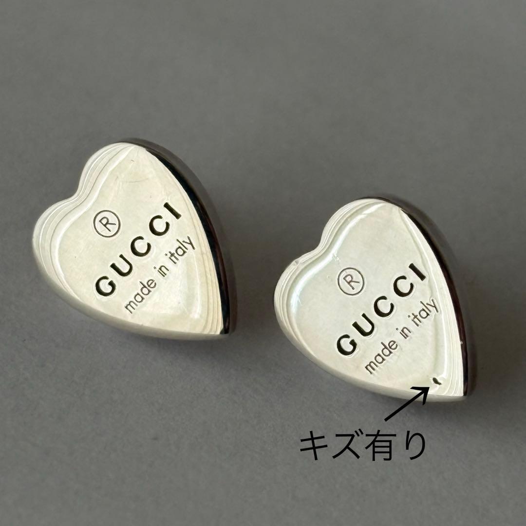 ♡GUCCIハートピアス♡GUCCIシルバーピアス 匿名配送 送料込み