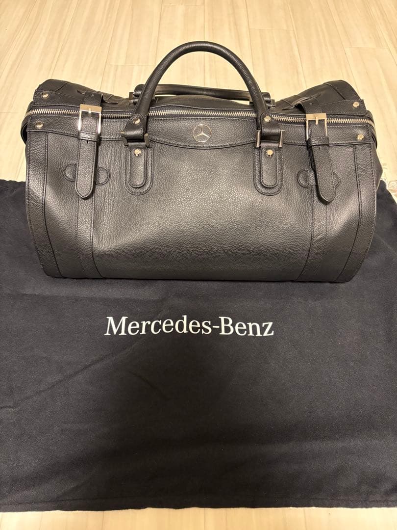 メルセデス ベンツ バッグ ボストン フェイク レザー 黒