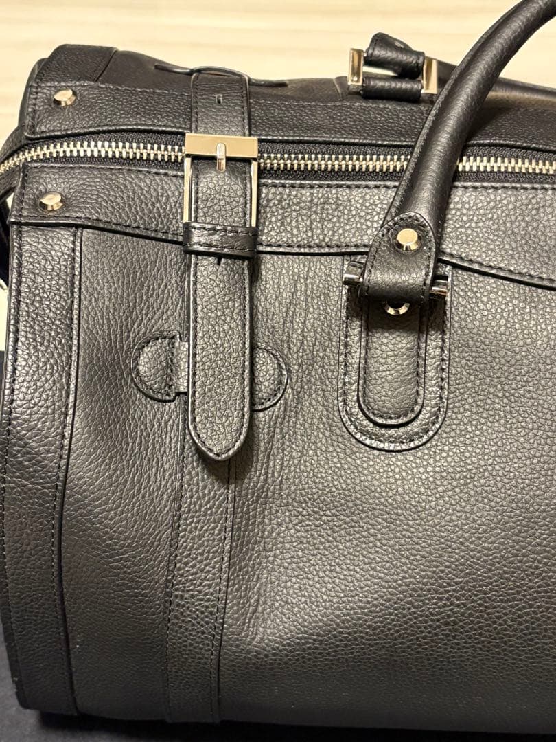 メルセデス ベンツ バッグ ボストン フェイク レザー 黒