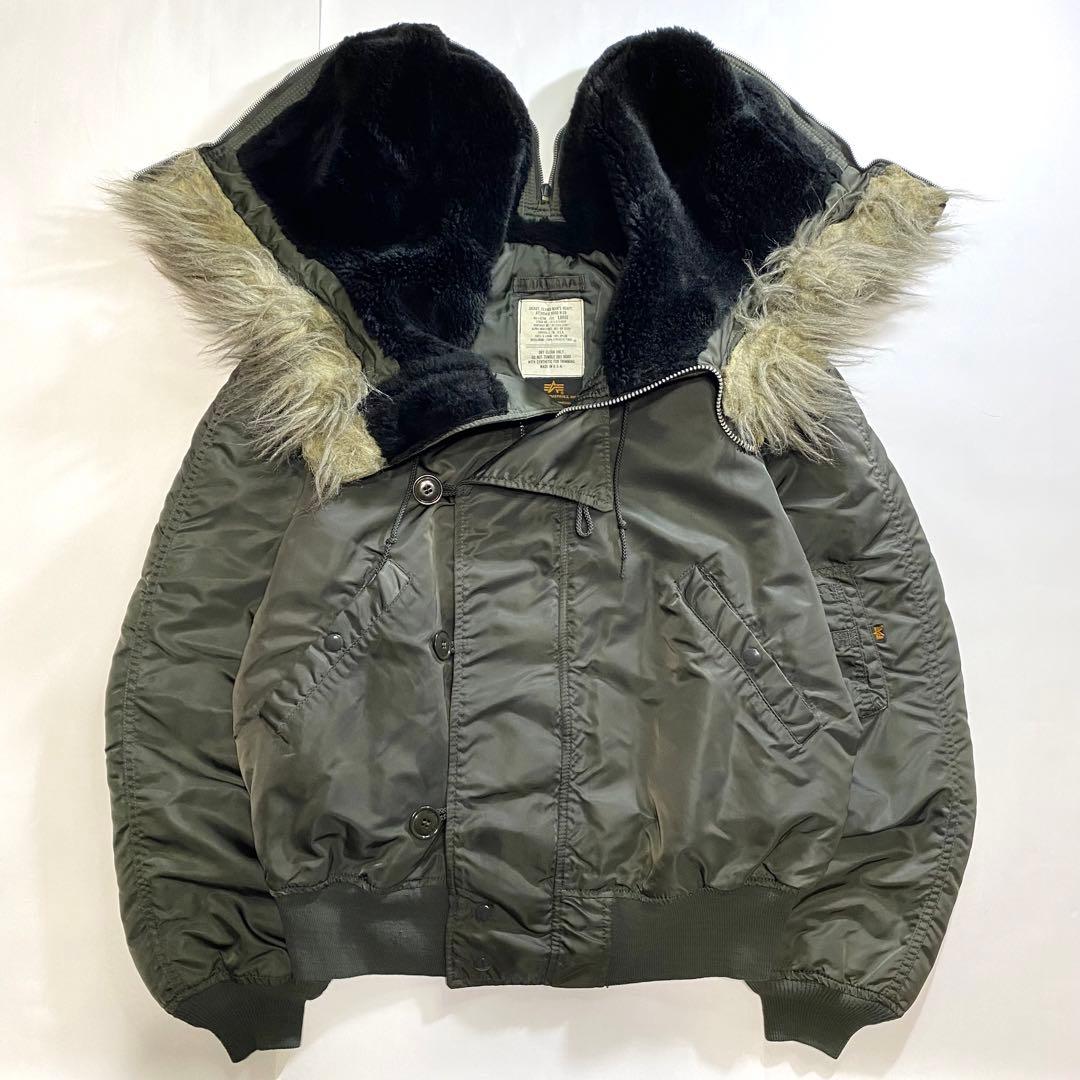 わけあり USA製 ALPHA アルファ N-2B n2b IDEAL カーキ