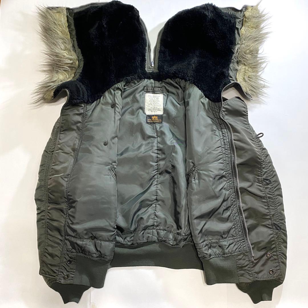 わけあり USA製 ALPHA アルファ N-2B n2b IDEAL カーキ