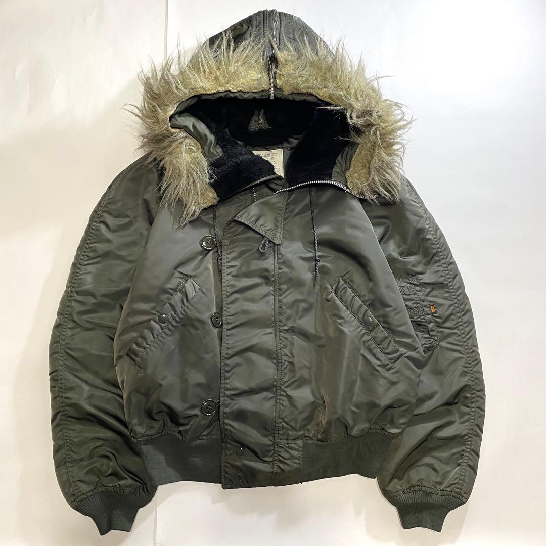 わけあり USA製 ALPHA アルファ N-2B n2b IDEAL カーキ