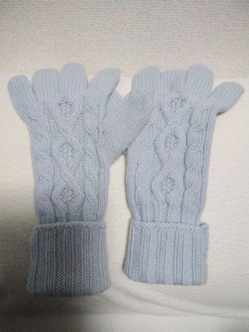 ユナイテッドアローズ　【別注】ジョンストンズ　カシミヤ アラン グローブ　手袋