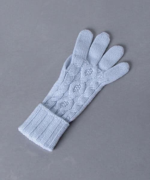 ユナイテッドアローズ　【別注】ジョンストンズ　カシミヤ アラン グローブ　手袋