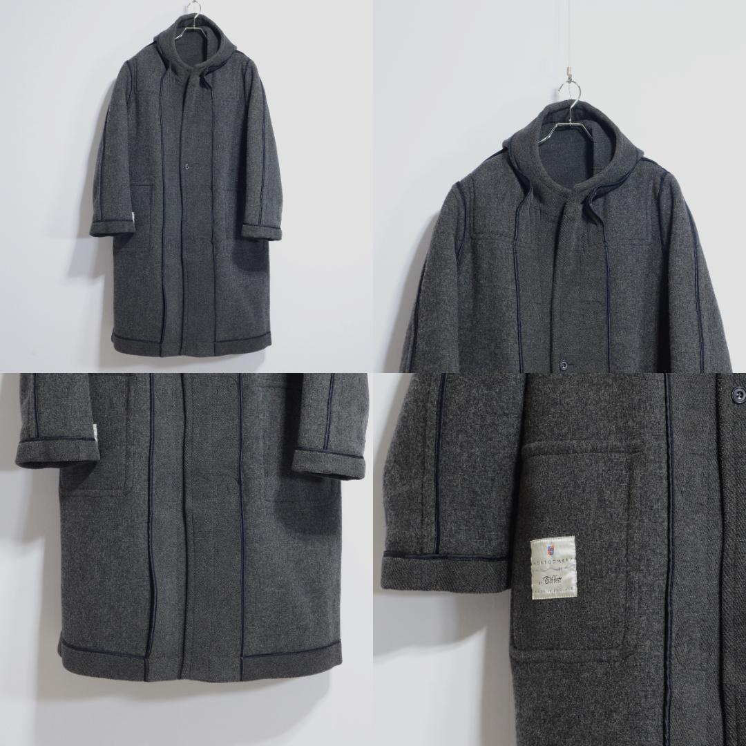 超極上品 チベット社 ムーアブルックカットパイル ダッフルコート Hグレー38