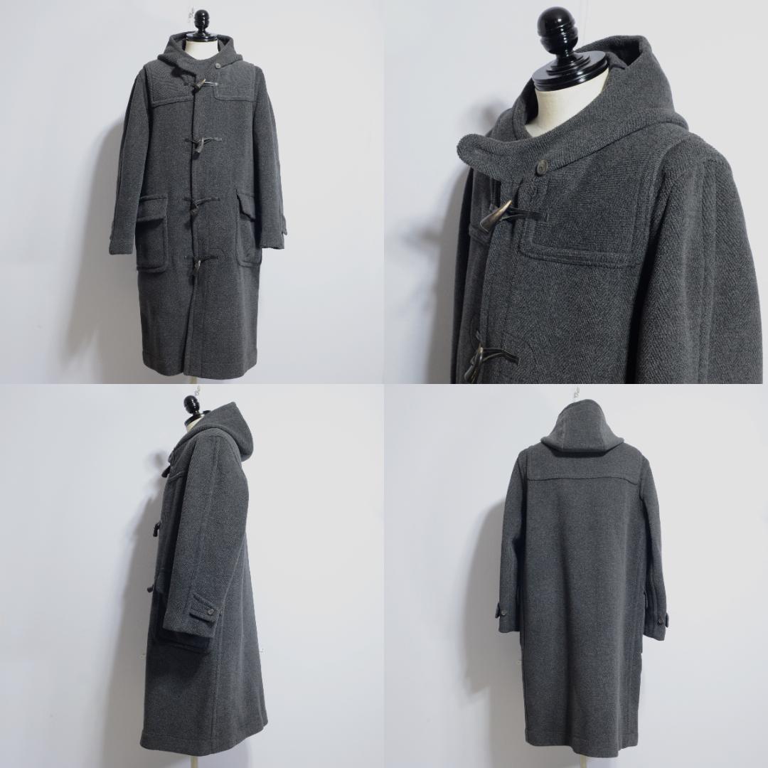 超極上品 チベット社 ムーアブルックカットパイル ダッフルコート Hグレー38