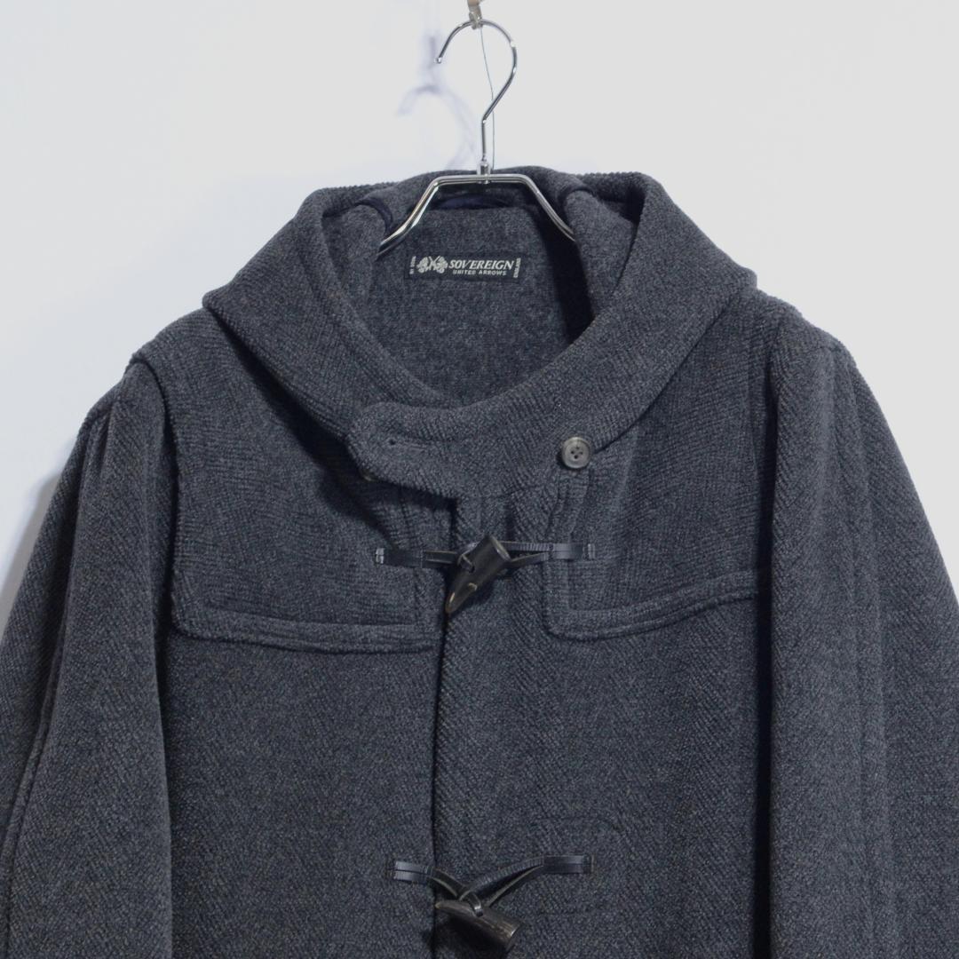 超極上品 チベット社 ムーアブルックカットパイル ダッフルコート Hグレー38