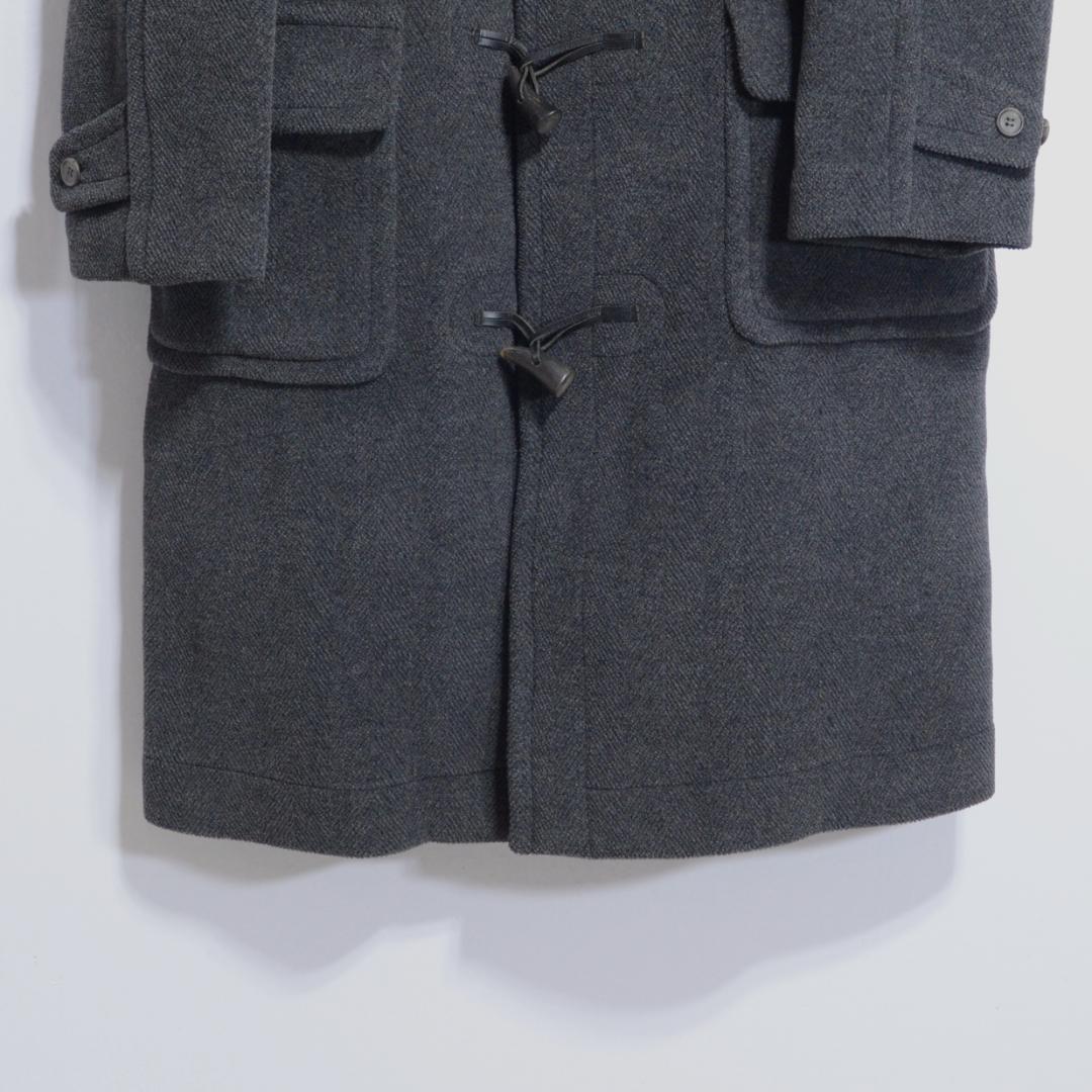 超極上品 チベット社 ムーアブルックカットパイル ダッフルコート Hグレー38