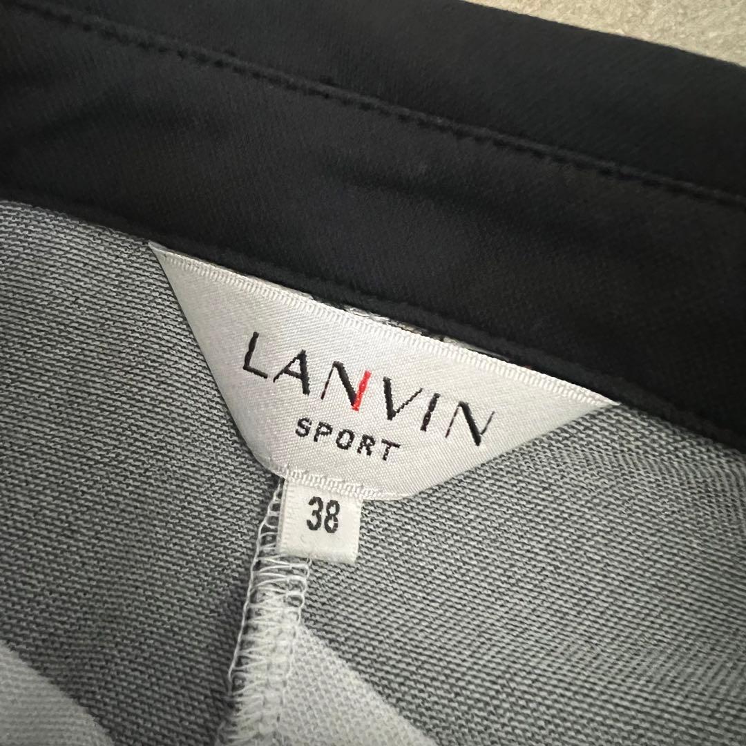 LANVIN SPORT ランバンスポール　千鳥　ワンピース　スカート　モノクロ