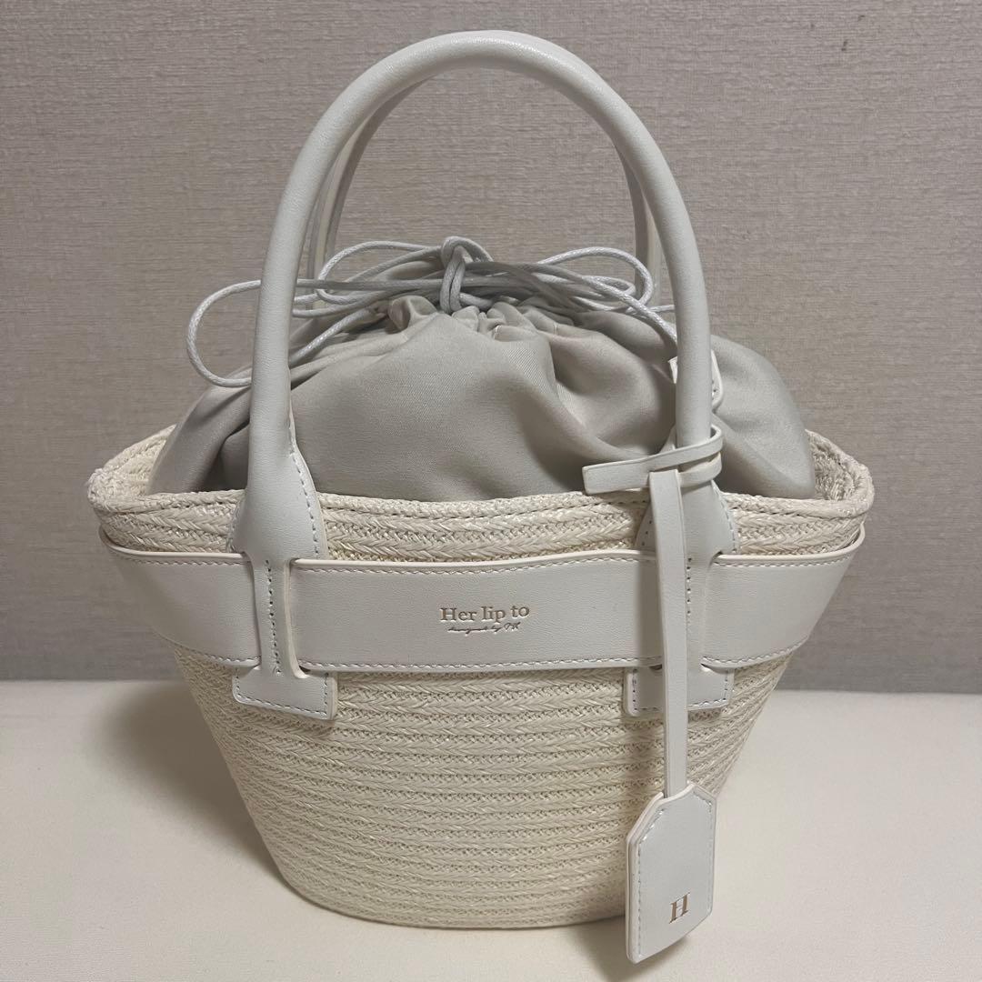 【Her lip to】Palma Mini Tote Bag 白色