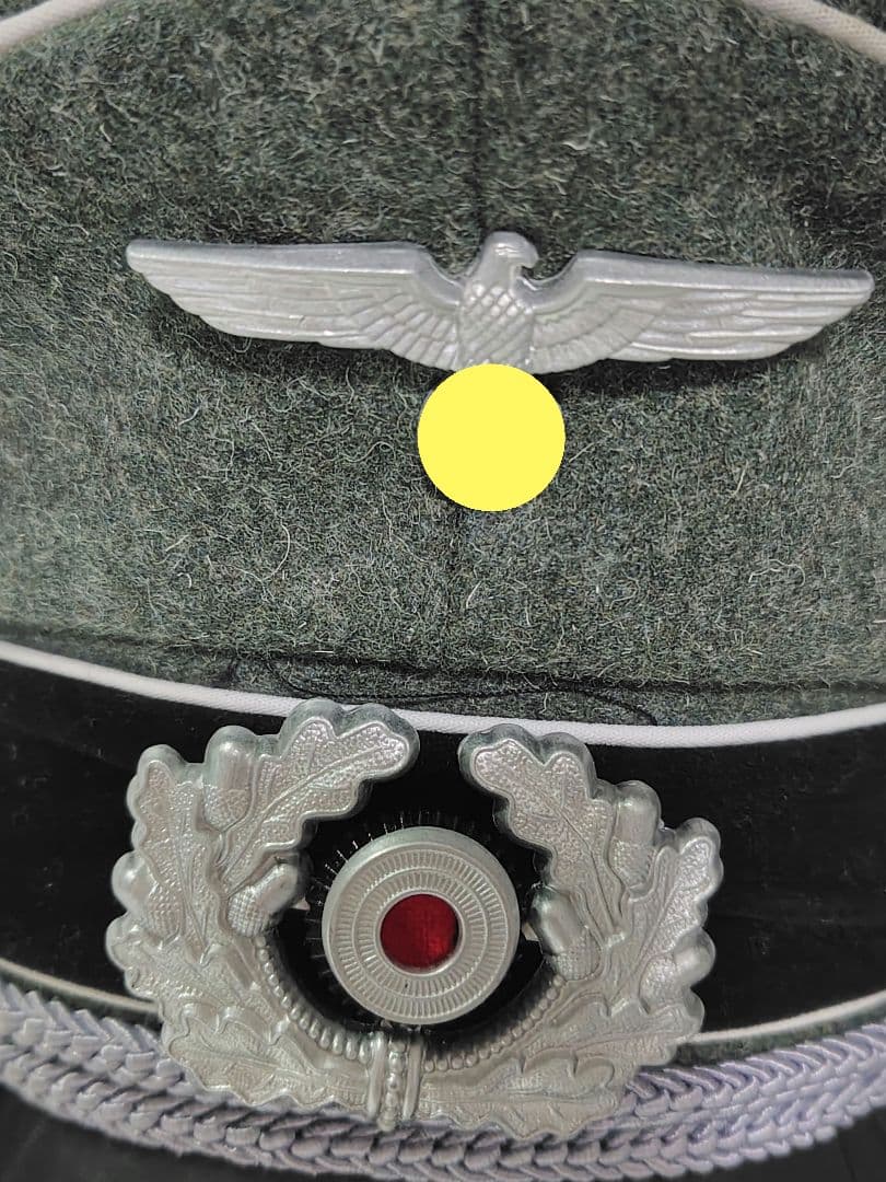 ドイツ国防軍　歩兵将校用制帽　(レプリカ)