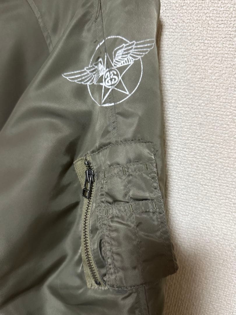 Stussy MA-1スタイルジャケット オリーブ色