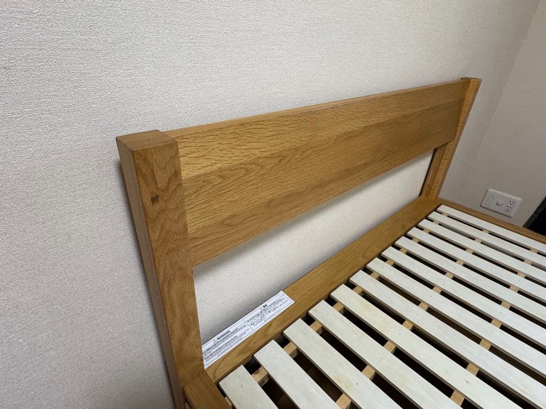チョコミント様用: 【無印良品】木製ベッドフレーム　オーク材　セミダブル収納4個