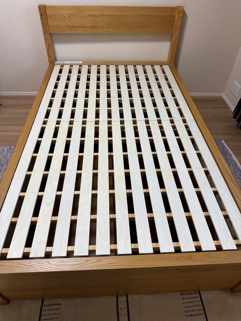 チョコミント様用: 【無印良品】木製ベッドフレーム　オーク材　セミダブル収納4個