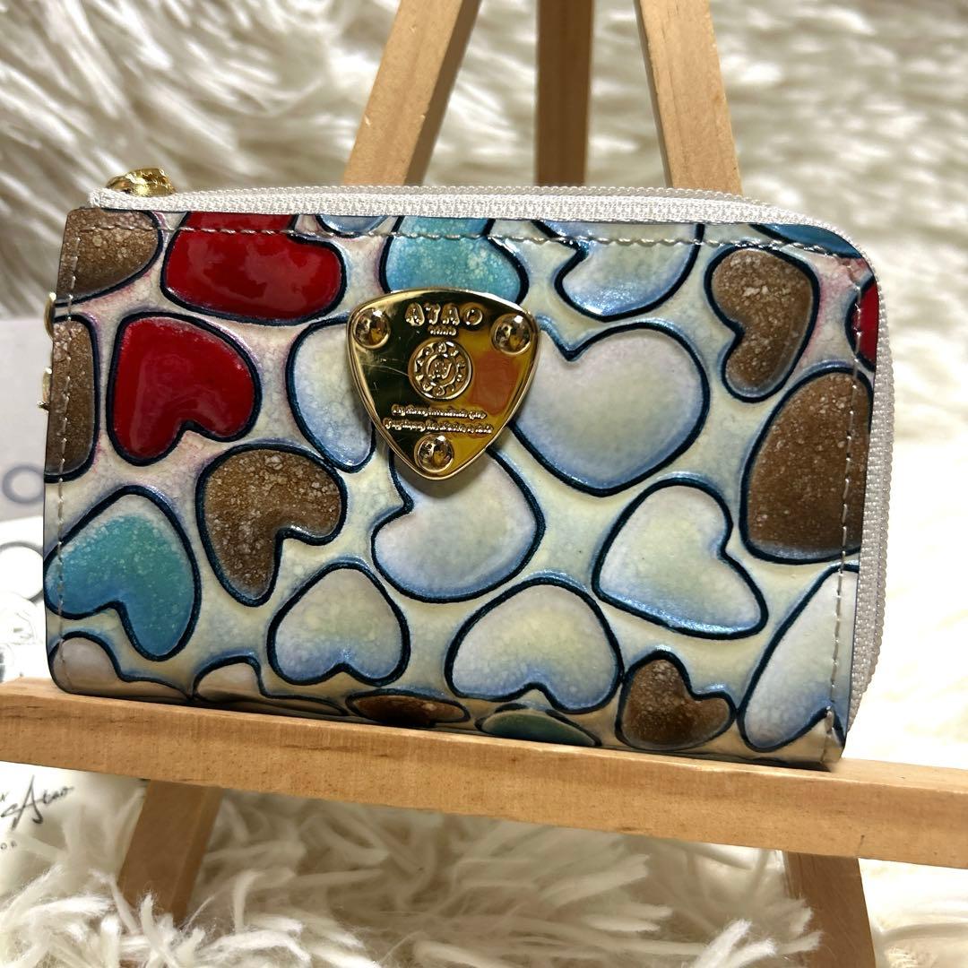 【現行✨完売品】アタオ カームラブ ベルハッピーヴィトロキャトル キーケース