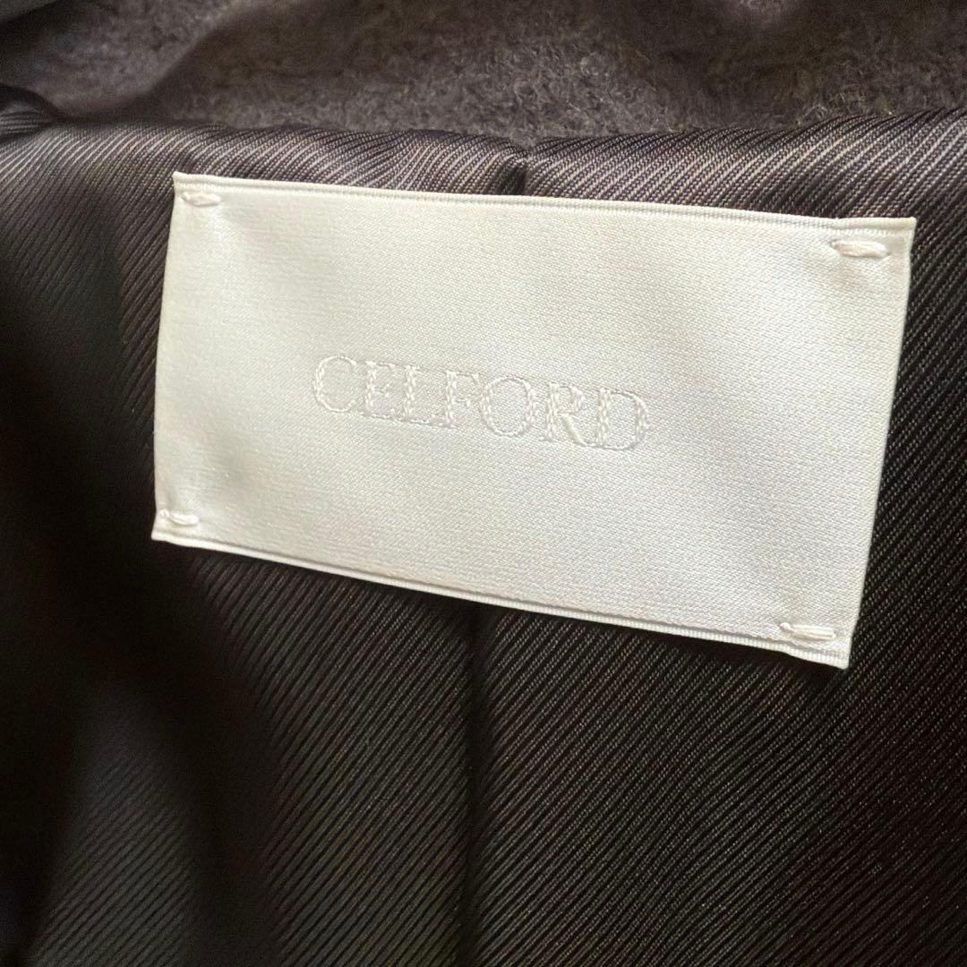 グレージュ トレンチコート ダブルブレスト ベルト付き