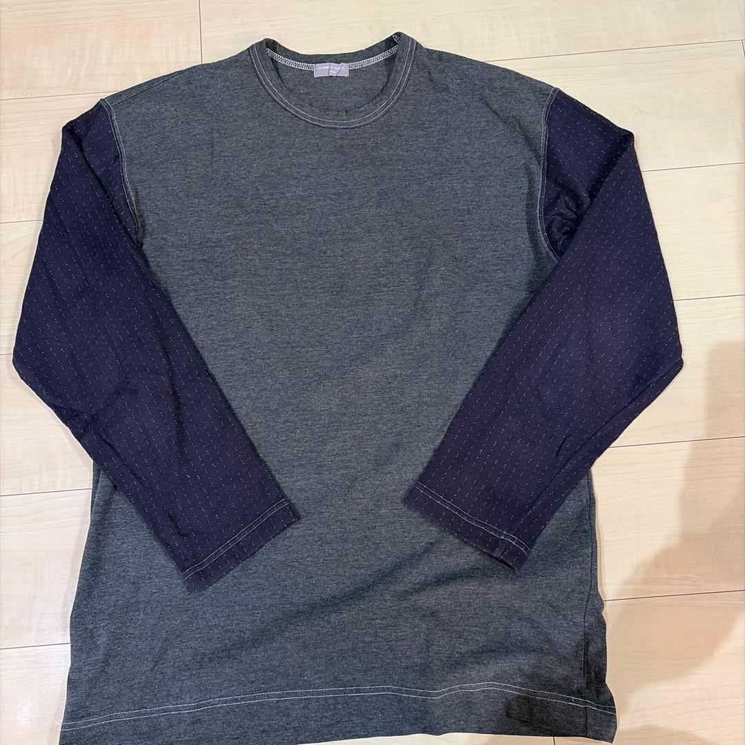 COMME des GARÇON HOMME 長袖カットソー グレー/ネイビー