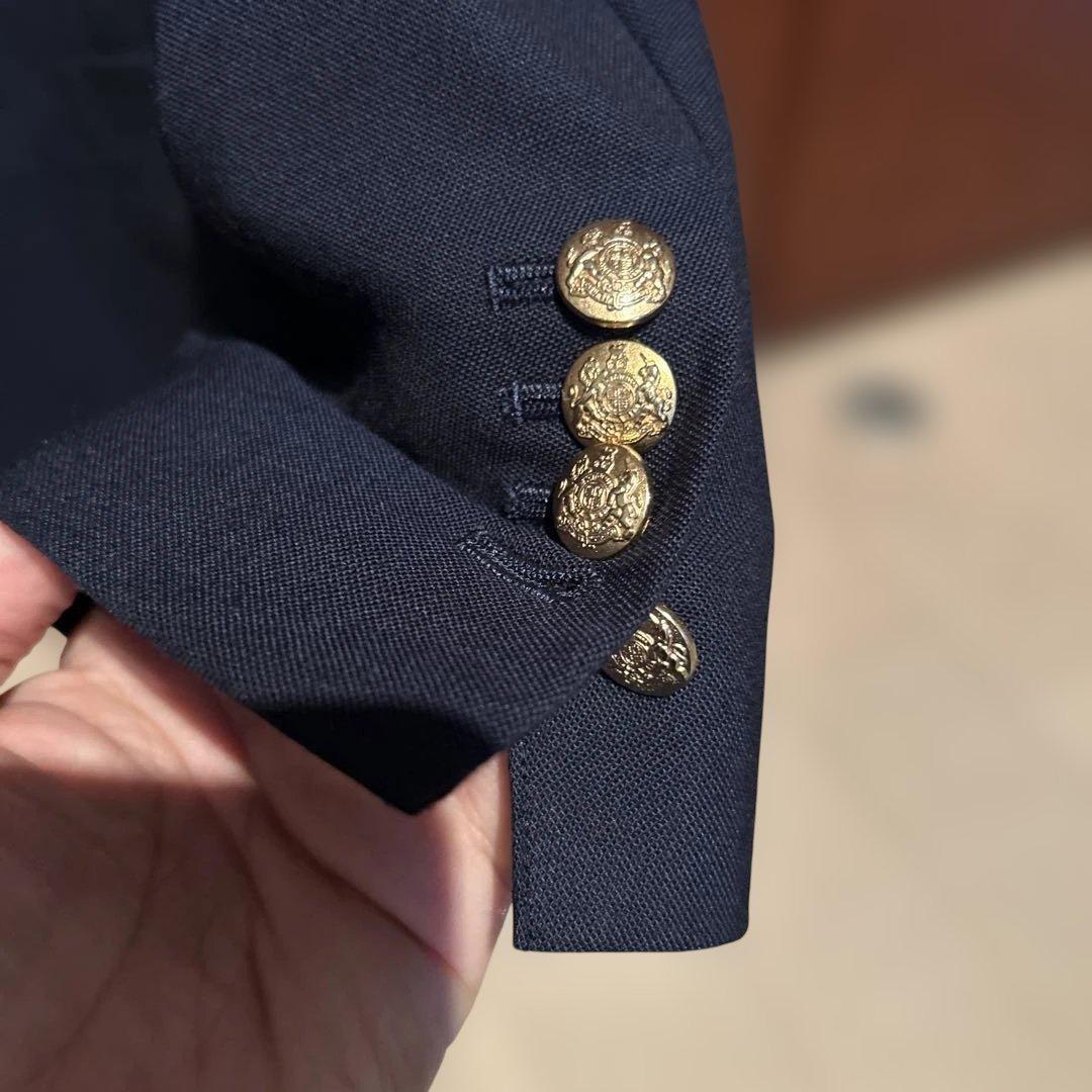 デペトリロ　6B ダブル　ネイビーブレザー